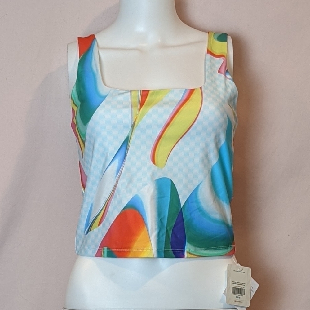Fabletics Carnaval Lydia Built-in Bra Tank size Medium